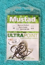 Mustad - 39951NP-BR - 3/0 - ULTRA POINT - DEMON CIRCLE HOOKS  10-PACK - ... - £4.65 GBP