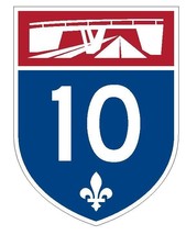 Quebec Autoroute 10 Sticker Decal R4809 Canada Highway Route Sign Canadian - $1.45+