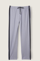 New Victoria’s Secret PINK  Track Pant Grey Oasis Large Zipper Hem Tape ... - £27.26 GBP