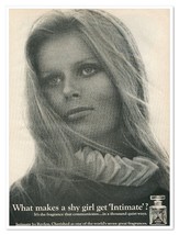 Revlon Intimate Fragrance Perfume Shy Girl Vintage 1968 Full-Page Magazi... - $9.70