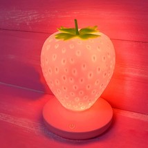 Strawberry Night Light, Cute Silicone Strawberry Lamp, Led Cute Night Light, Bed - £23.97 GBP