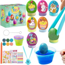 20Pcs Easter Egg Dye Kit DIY Easter Egg Decorating Craft Kit with Egg Tray Egg S - £53.90 GBP