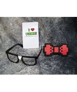 Pixel 8 Nerd Costume Kit Taped Glasses Pocket Protector BowTie Cartoon C... - $269.32 MXN