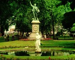 Oliver Hazard Perry Statue NEWPORT Rhode Island Ri Unp Chrome Carte Post... - $4.04