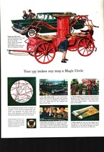 1959 Ethyl Gasoline Ad New Harmony Indiana Fire Engine 1804 Plymouth Wag... - $21.21