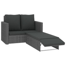 Outdoor Garden Patio Poly Rattan 2 Piece Lounge Set Sofa Chair With Cush... - $368.08+