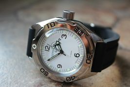 Russian Mechanical Automatic Wrist Watch VOSTOK AMPHIBIAN DIVER 670920 - $119.99