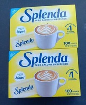 2 Splenda Sugar Substitute Packets 1.0g, 100 Ct Box (L8) - £15.64 GBP