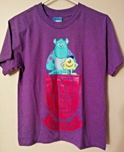 Disney Monsters University Mike &amp; Sulley Boy&#39;s Med Purple Cotton T-SHIRT New - £5.51 GBP