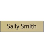 GOLD OR SILVER 2 X 10&quot; NAME PLATE PERSONALIZED W/YOUR NAME DOUBLE STICK ... - $27.23 CAD