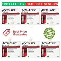 5 Box + 1 Free - ACCU CHEK Performa Blood Glucose Test Strips Total 600 ... - $114.99