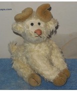 1993 Ty Attic Treasure Mountain Goat RAMSEY Jointed Plush Toy Burgundy - $10.08