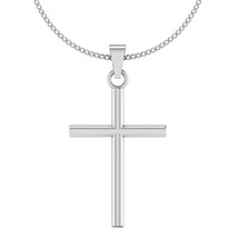 14K Plaqué or Blanc 925 Argent Pendentif Croix pour Homme &amp; Femme Jour Cadeau - $81.24