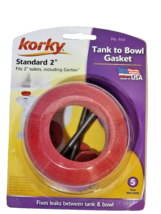 Korky 463  2&quot; Tank To Bowl Gasket Toilet Repair Fits 2&quot; Drain Openings - £5.76 GBP