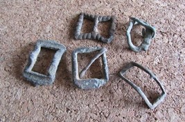 5 Small Medieval Buckles - £11.61 GBP