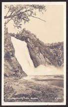 Montmorency Falls &amp; River, Quebec, Canada RPPC Real Photo Postcard - £9.82 GBP
