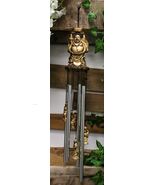 Feng Shui Lucky Buddha With Golden Nugget Wind Chime 23&quot;Long Garden Pati... - €28,32 EUR