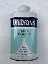 Vtg 1950&#39;s Dr Lyon&#39;s Tooth Powder 2 Ounce Advertising Tin Can Dentistry ... - £33.08 GBP