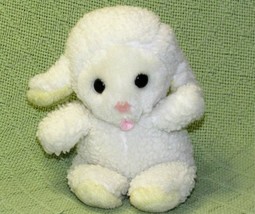 Vintage Eden Lamb Plush Chime Rattle Shaker Noise 7&quot; Stuffed Baby Sheep Korea - £19.64 GBP
