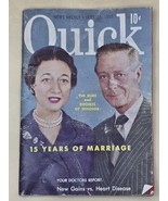 QUICK 1952 MAGAZINE - DUKE &amp; DUCHESS OF WINDSOR FRONT COVER - VINTAGE - $18.19