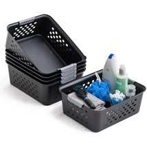 IRIS USA Plastic Storage Basket, 6-Pack, Medium, Shelf Basket Organizer for Pant - £39.30 GBP