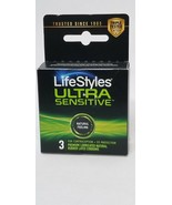LIFESTYLES LUBRICATED LATEX CONDOMS ULTRA-SENSITIVE  3 Pack EXP 02-28-20... - £3.54 GBP