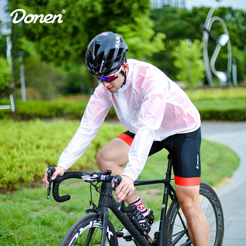 Sporting DONEN Waterproof Cycling Jacket UPF30+ MTB Bicycle Bike Rain Jacket chu - £46.36 GBP