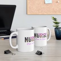 Born To Nuture White Ceramic Nurse Mug 11oz | Graduation Nurse Gift |  622 - £8.65 GBP
