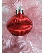 12pc Valentine's Red Lips Hearts Plastic Tree Ornaments Decorations 1.5" - $16.82
