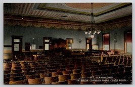 MT Vernon OH Interior Common Pleas Court Room Knox County Ohio Postcard G35 - $12.95