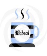 Cup Name Micheal 200-Digital ClipArt-Monogram-Art Clip-Gift Tag-Tshirt-C... - $37.17 MXN