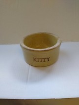 Vintage R.R. P. Co. Roseville Ohio Pottery Kitty Cat Food Water Bowl Dish # 201 - £15.83 GBP