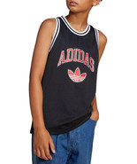 adidas Boys&#39; Originals Mesh Logo Tank Top Black Sleeveless Size Large Pu... - $459.88 MXN