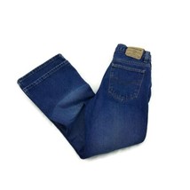 Jordache Blue Denim Boot Cut Zip Up 100% Cotton Jeans Womens Juniors Size 11/12 - £12.19 GBP