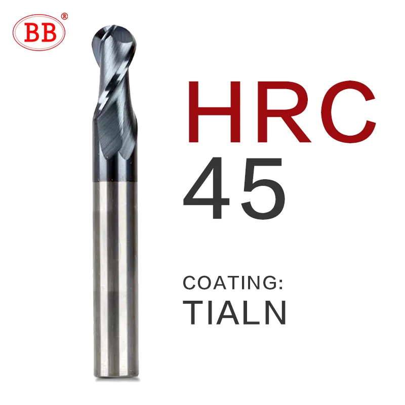 BB Ball Nose End Mill Tungsten Carbide Cutter CNC Router Bit Milling Tool R0.5 6 - £129.54 GBP