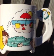 Dreaming Of The Beach Mug Coffee Mug Vacation Alarm Clock Fathers Day Gift - £16.26 GBP