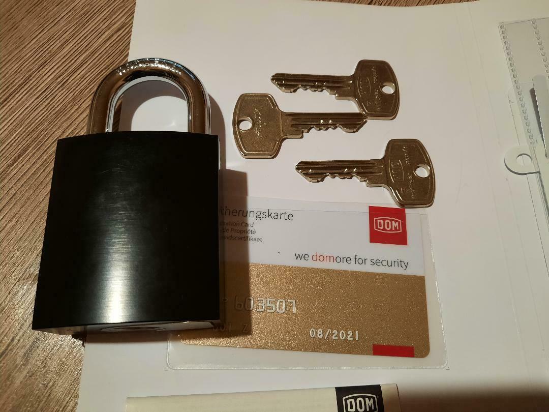 DOM 777G3 RS SIGMA / High Security Padlock With 3 Keys - $90.25