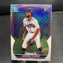 2023 Bowman Ambioris Tavarez 1st Chrome Mojo Refractor #BCP-33 Atlanta Braves - £0.77 GBP