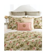 Ralph Lauren Yorkshire Rose Floral Pink Sage Full/Queen Comforter - £172.60 GBP