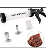 Jerky Gun Kit, Food Grade Plastic, 1LB Capacity, 3 Nozzles Included - $40.31 CAD