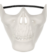 White Full Face Skeleton Skull Halloween Mask for Cosplay Masquerade Party - $339.43 MXN