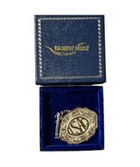 Vintage Broken Horn Silver Overlay PCHA Engraved Key Chain Scalloped Hor... - $371.97 MXN
