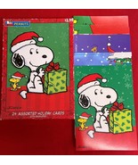 Vintage 17 Image Arts Peanuts Christmas Cards by Schulz w Box Snoopy Joe... - €34,22 EUR