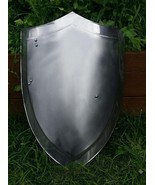 Knight Medieval Heater Shield, 18G Battle Armor Shield, Stainless Steel ... - £74.50 GBP