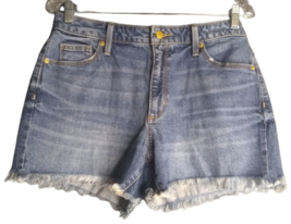 Universal Thread High Rise Shortie Vintage Stretch Medium Wash Shorts Si... - £9.33 GBP