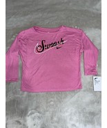 Girl&#39;s Pink Nike Long Sleeve Graphic Shirt 6 (M) - $277.08 MXN