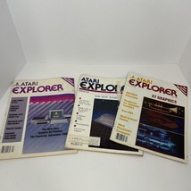 Atari Explorer Magazine Lot of 3 1985 Printer Graphics 130ST 800XL - $37.73