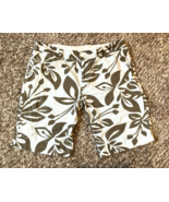 Vintage Y2K O’Neill Skater Shorts Women 13 Blue Brown Floral Surfer Fron... - £13.97 GBP