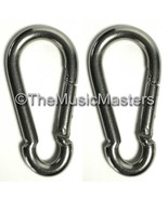 (2) Stainless Steel 4&quot; Safety Spring Hook Boat Marine Rope Dock Line Cha... - £14.04 GBP