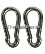 (2) Stainless Steel 4&quot; Safety Spring Hook Boat Marine Rope Dock Line Cha... - £13.34 GBP